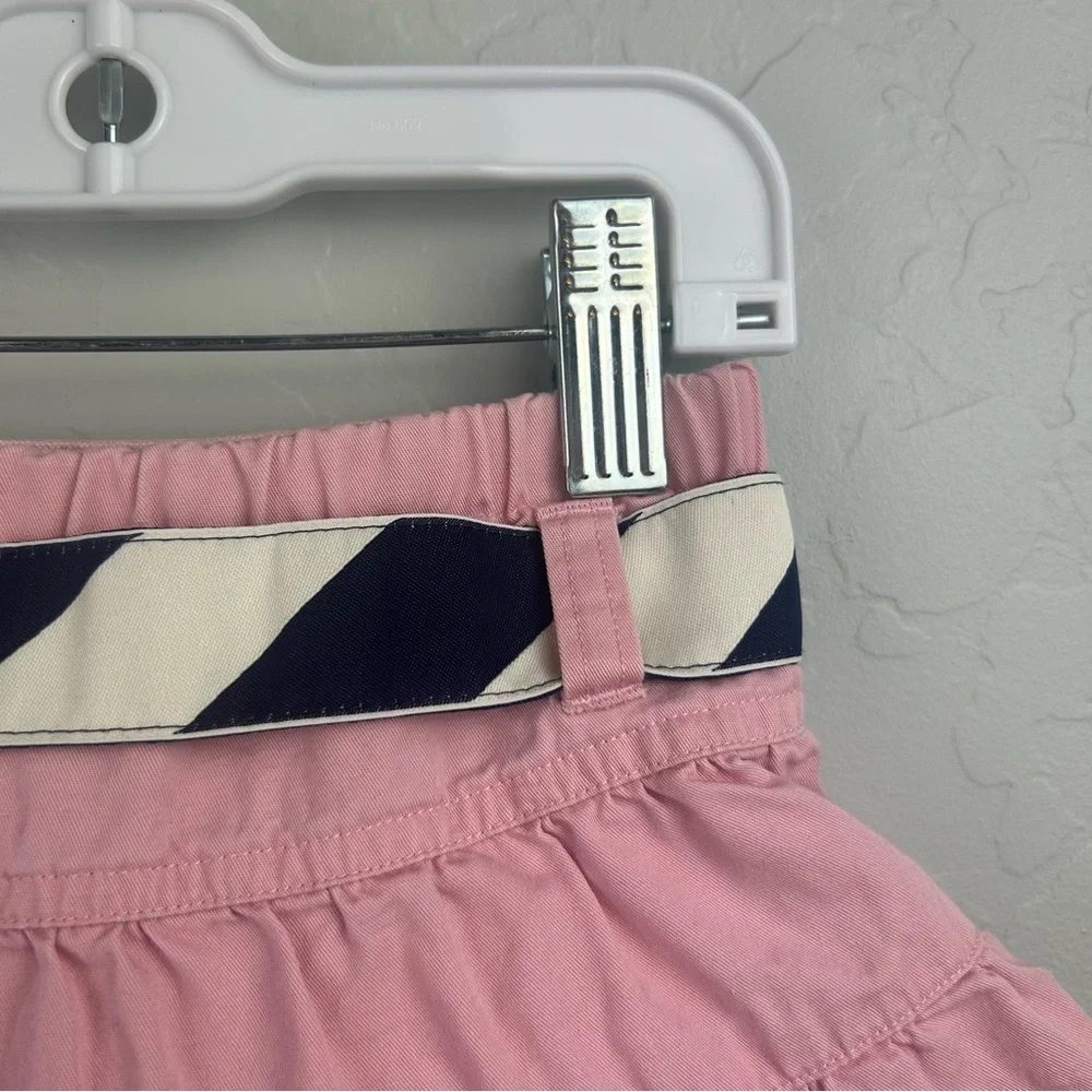 Ralph Lauren pink ruffle tiered skirt with embroidered dog belt size 12 months